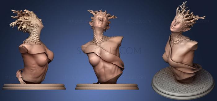 3D мадэль Бюст нимфы (STL)